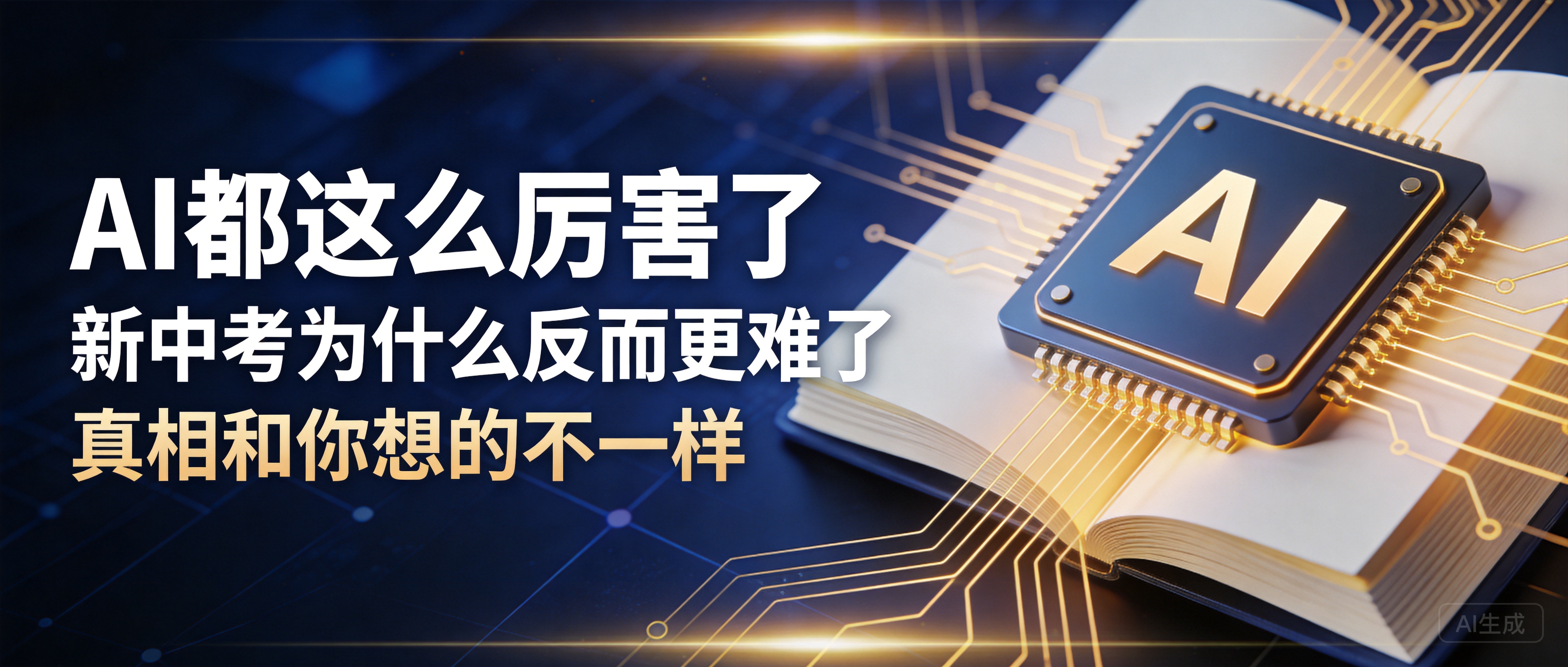 AI都这么厉害了，为什么新中考反而更难了？